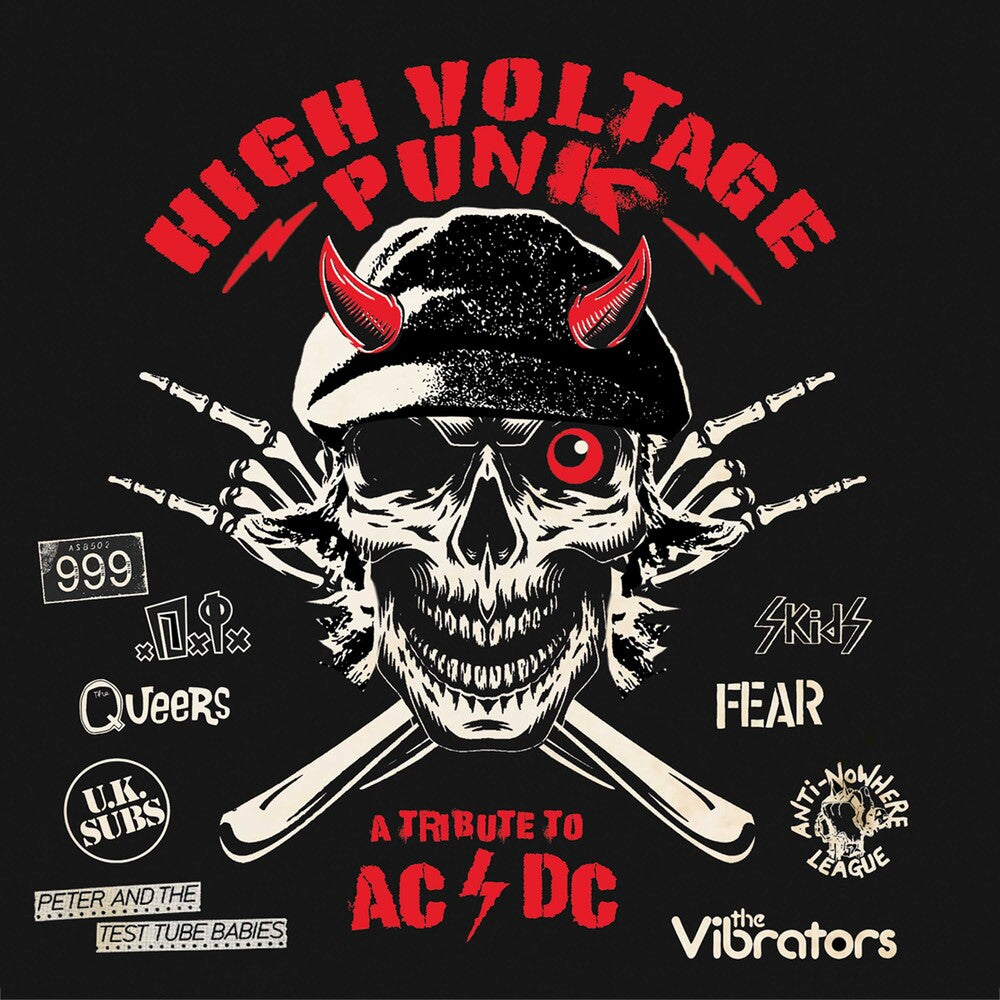 the album cover for High Voltage Punk - A Tribute To Ac/Dc / Var - High Voltage Punk - A Tribute To Ac/Dc / Var