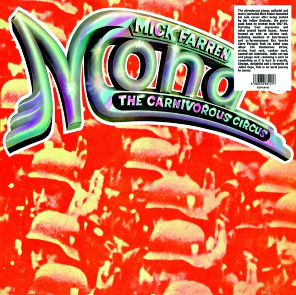 the album cover for Mick Farren - Mona The Carnivorous Circus
