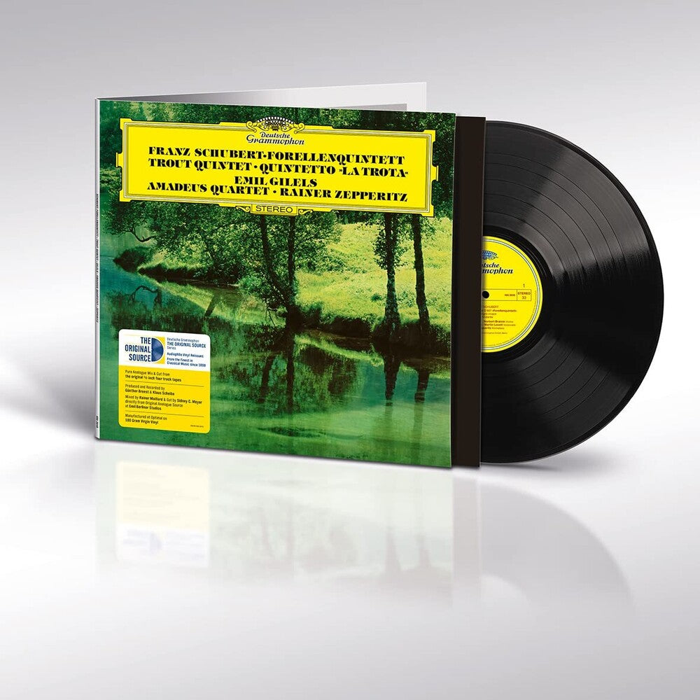 the album cover for Schubert / Gilels / Zepperitz / Amadeus Quartet - Franz Schubert: Piano Quintet In A Major (Trout)