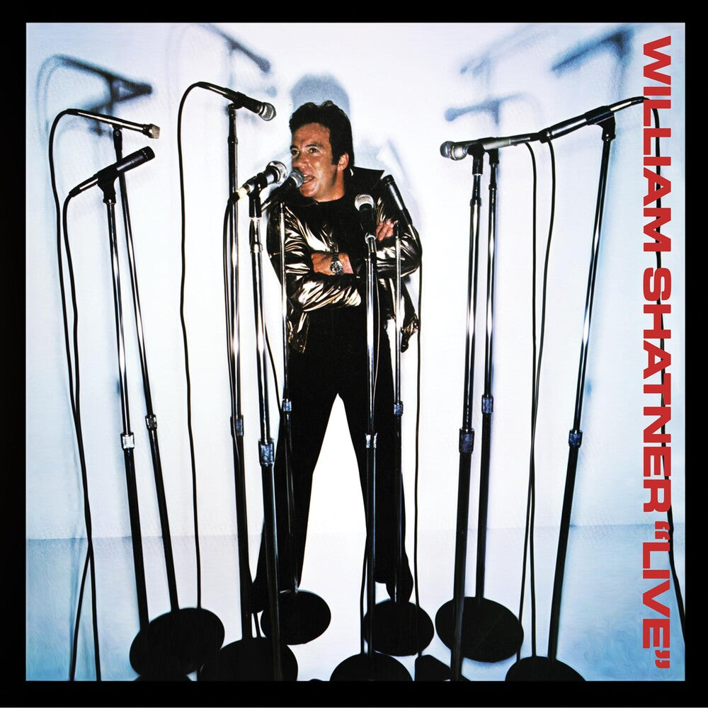 the album cover for William Shatner - Live - Silver [Colored Vinyl] (Slv)