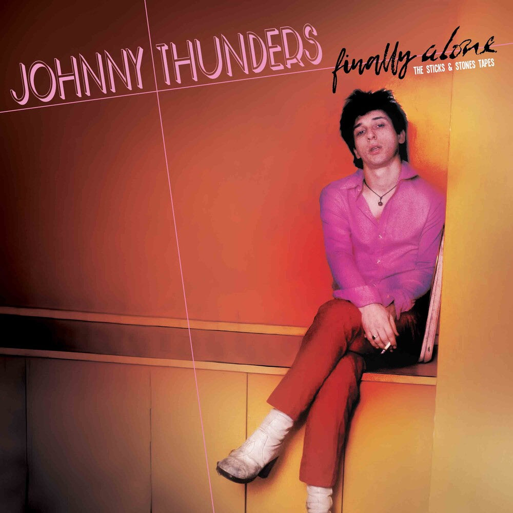 the album cover for Johnny Thunders - Finally Alone - Purple/Green [Colored Vinyl] (Grn) (Purp)