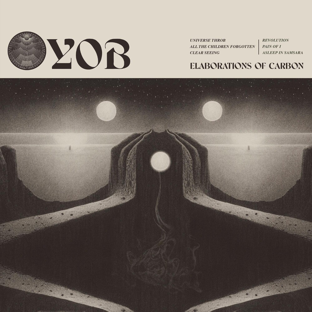 the album cover for Yob - Elaborations Of Carbon [Bone White 2LP]