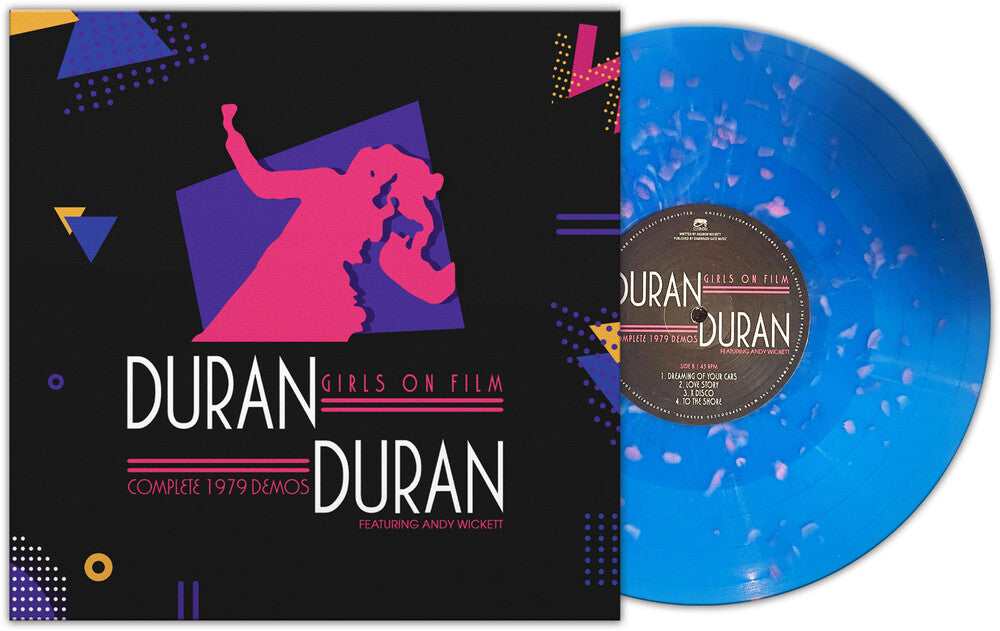 the album cover for Duran Duran - Girls On Film - Complete 1979 Demos (Blue) [Colored Vinyl]
