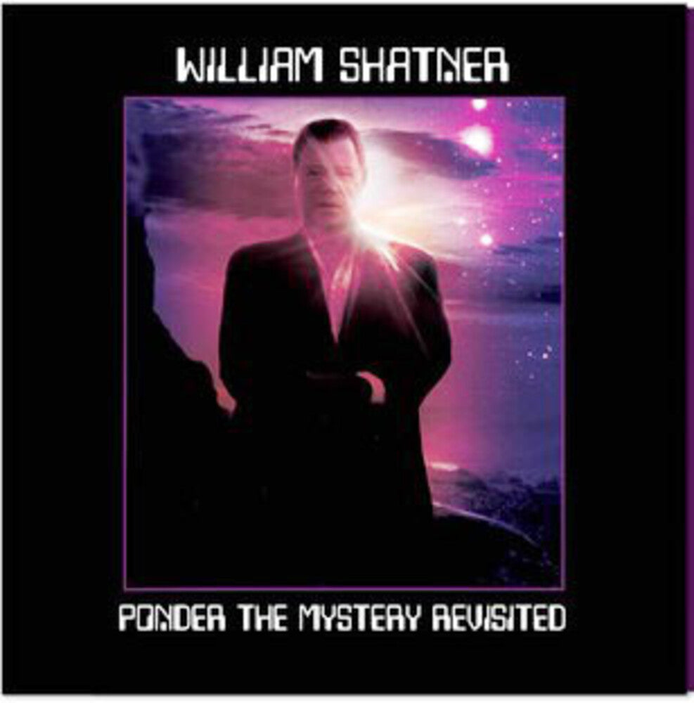 the album cover for William Shatner - Ponder The Mystery Revisited (Blk) [Colored Vinyl] (Purp)