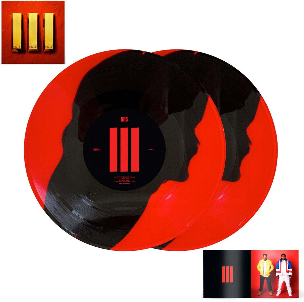 the album cover for Nas - King's Disease III [Limited Edition Red & Black 2LP]