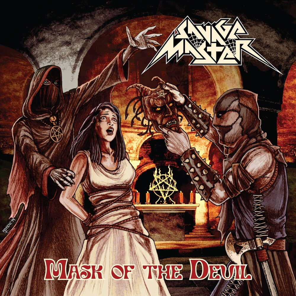 the album cover for Savage Master - Mask Of The Devil