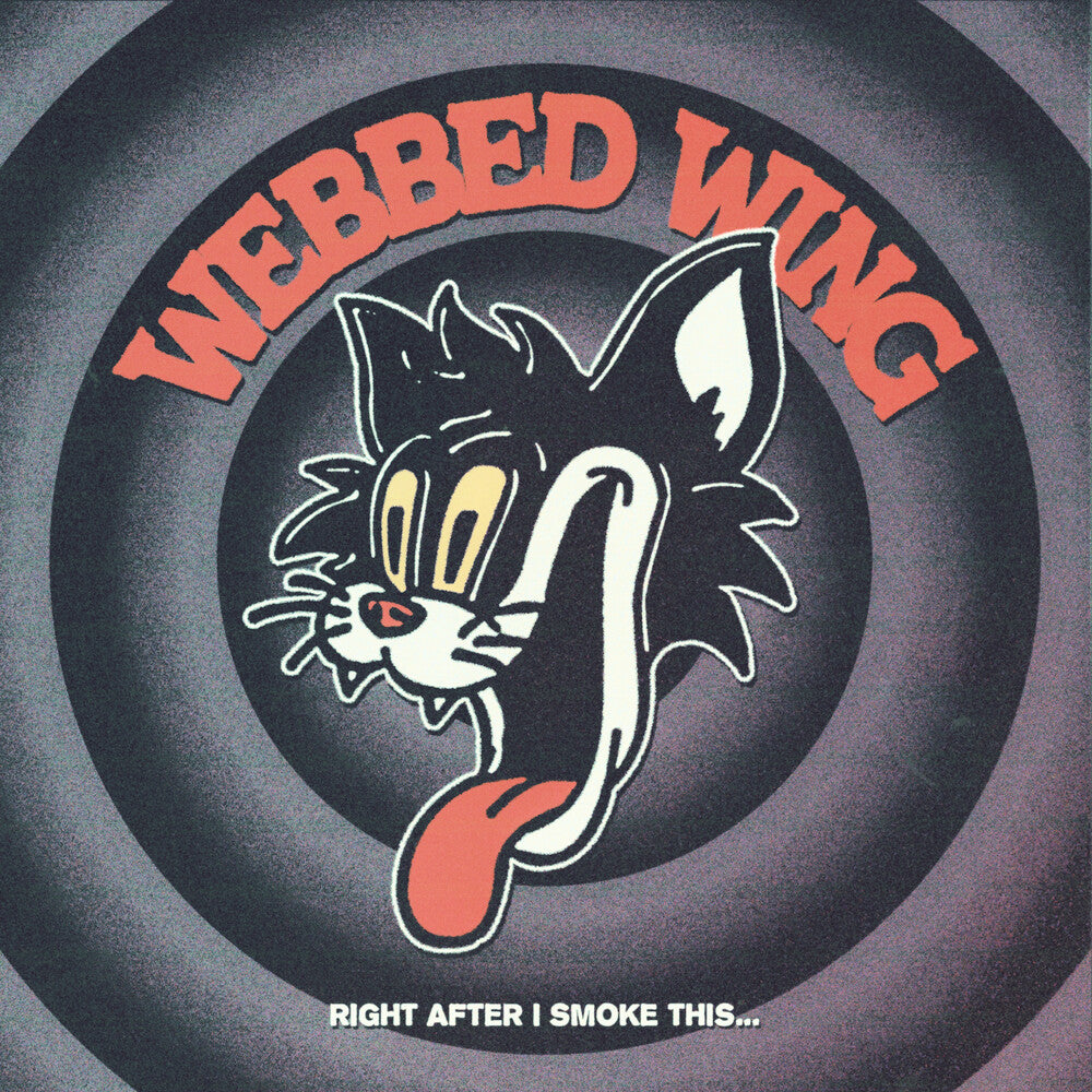 the album cover for Webbed Wing - Right After I Smoke This... - Red [Colored Vinyl] (Red)