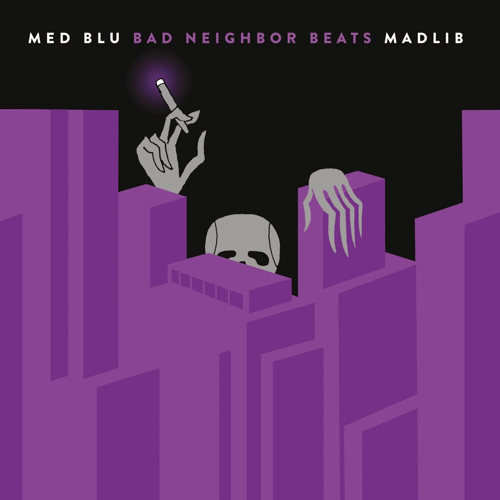 the album cover for Med, Blu, Madlib - Bad Neighbor Beats [Special Edition Instrumentals]