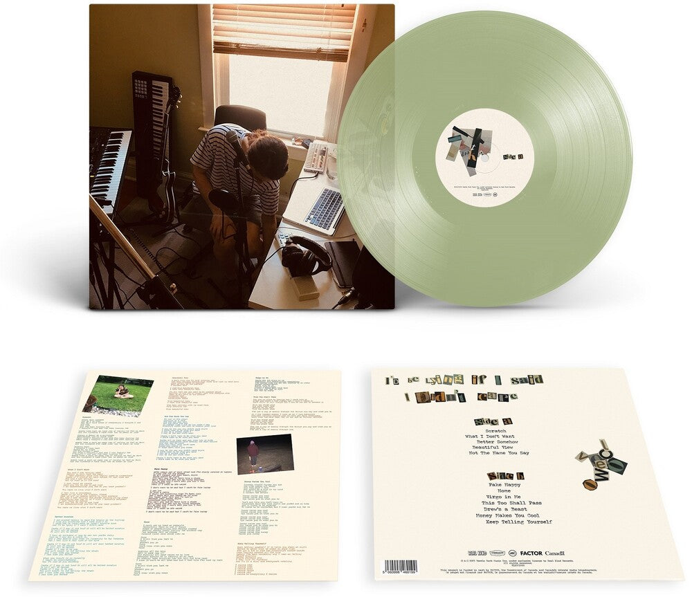 the album cover for Hannah Georgas - I'd Be Lying If I Said I Didn't Care - Green (Grn)