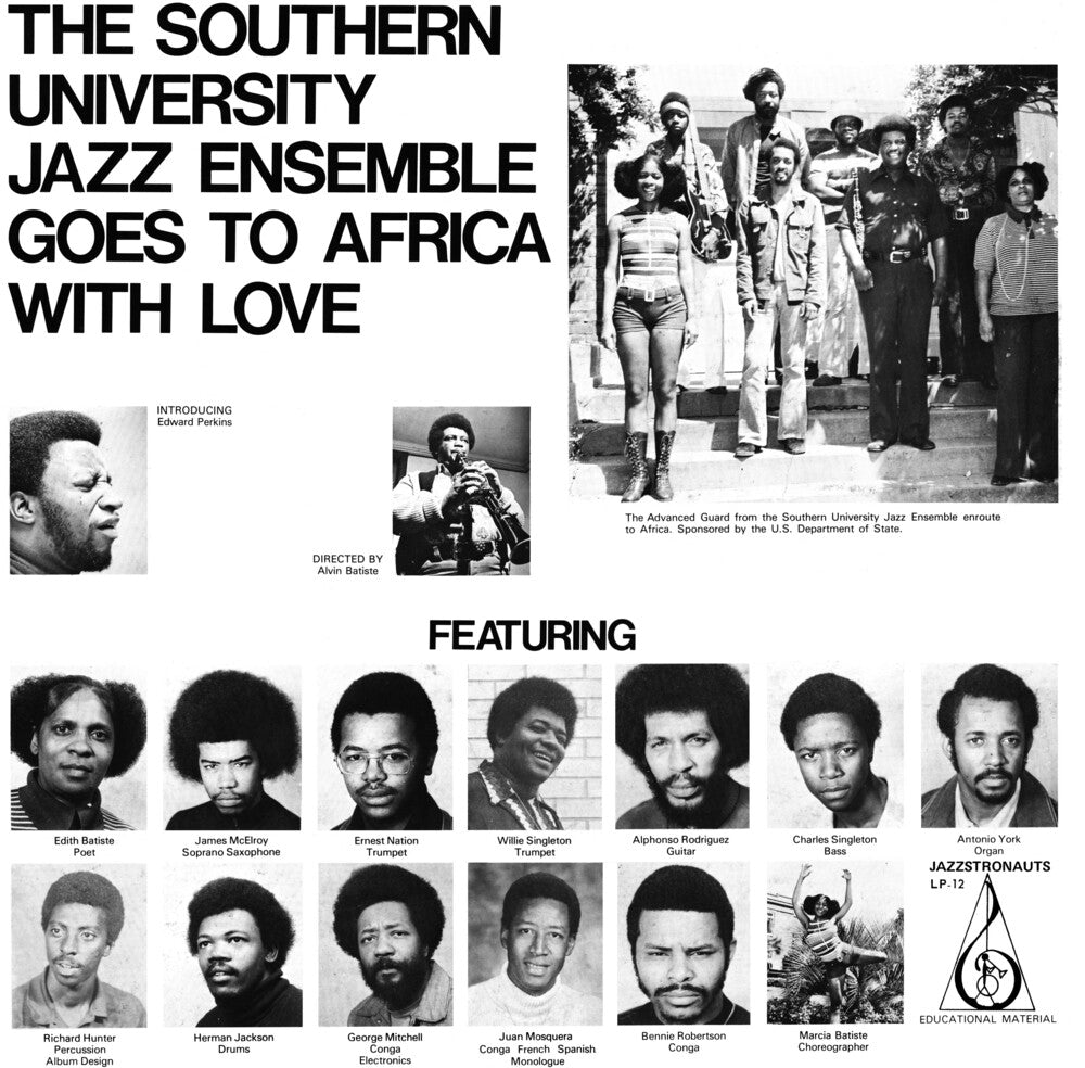 the album cover for Southern University Jazz Ensemble - Goes To Africa With Love