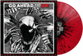 the album cover for Go Ahead & Die - Unhealthy Mechanisms - Red & Black Splatter (Blk)