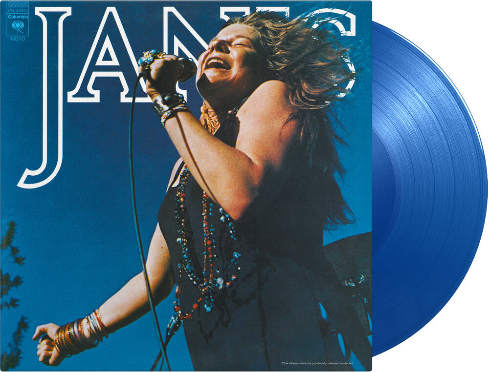 the album cover for Janis Joplin - Janis (Blue) [Colored Vinyl] (Gate) [180 Gram]