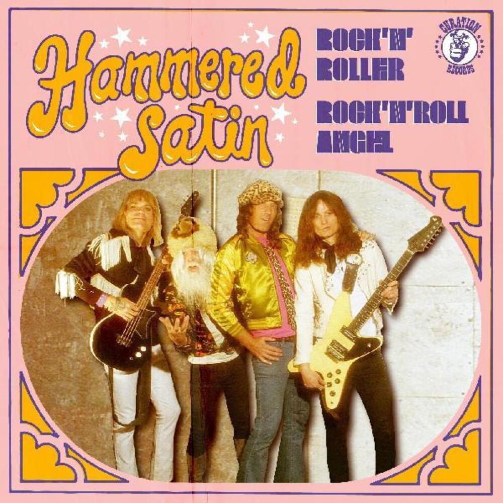 the album cover for Hammered Satin - Rock N Roller / Rock N Roll Angel