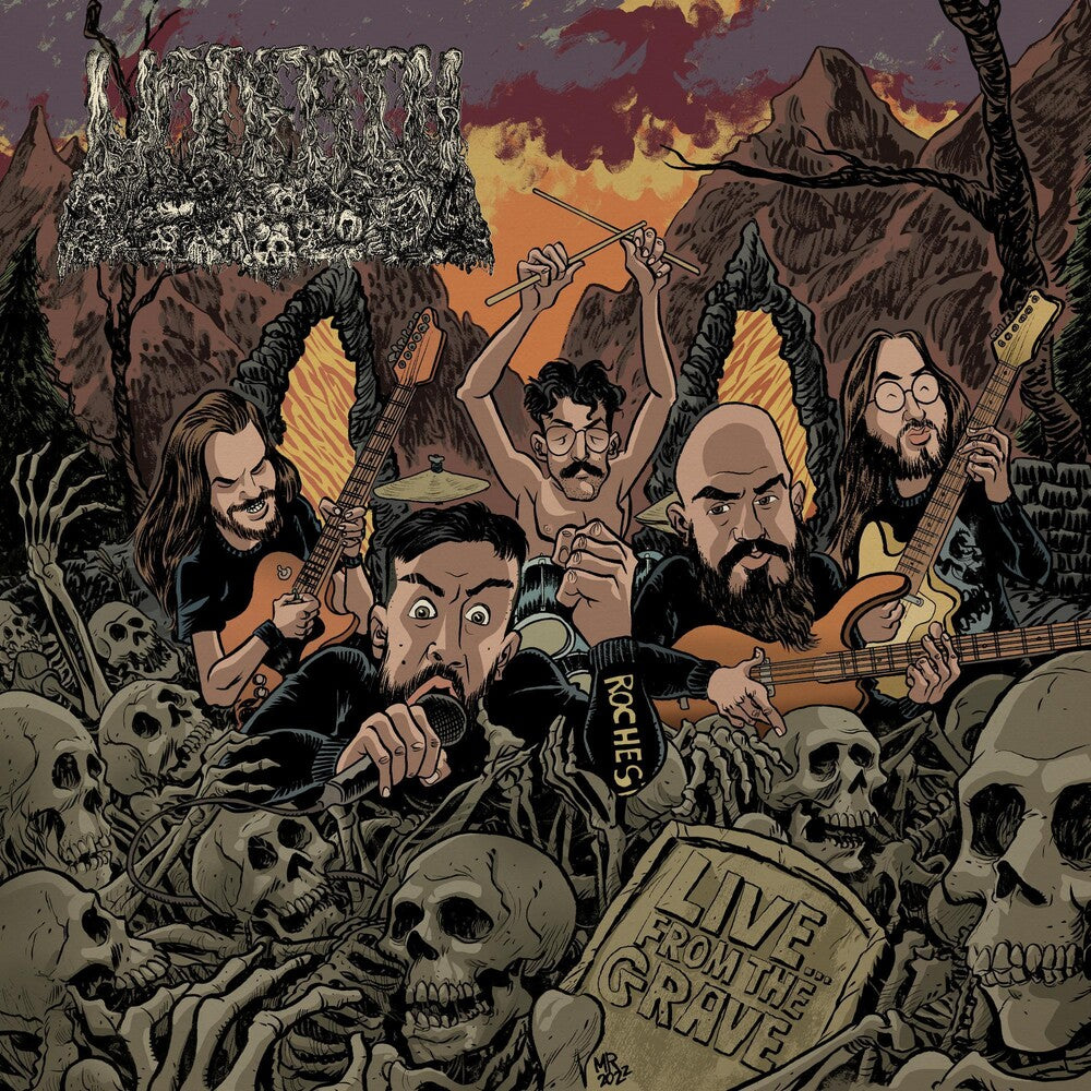 the album cover for Undeath - Live...From The Grave