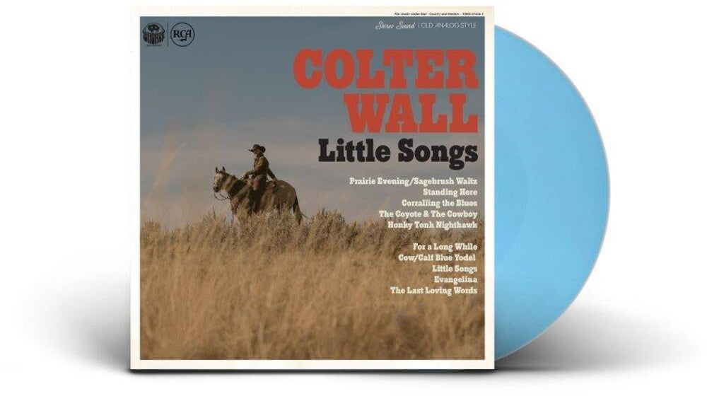 the album cover for Colter Wall - Little Songs [Indie Exclusive Limited Edition Opaque Baby Blue LP]