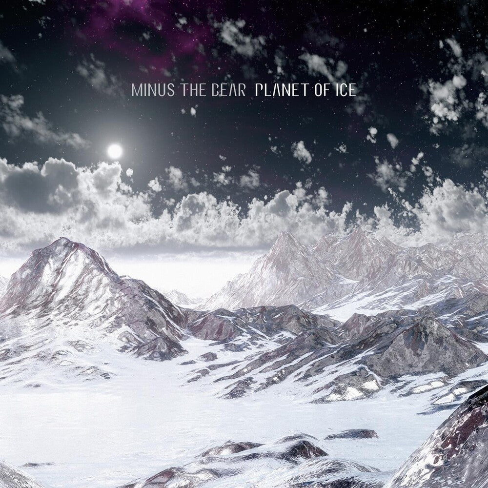 the album cover for Minus The Bear - Planet Of Ice - Galaxy W/Splatter [Colored Vinyl] (Spla)