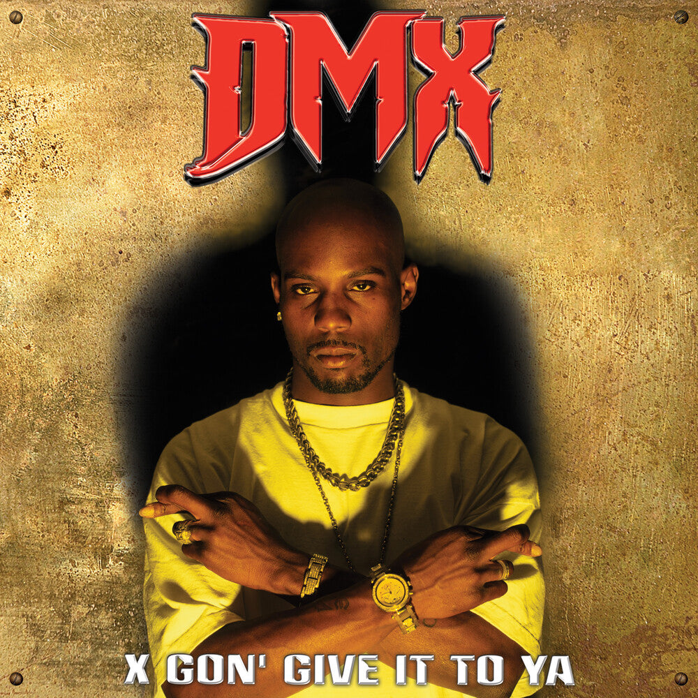 the album cover for DMX - X Gon' Give It To Ya - Gold/Red Splatter [Colored Vinyl]