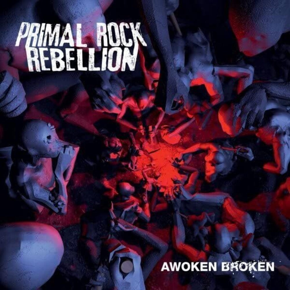 the album cover for Primal Rock Rebellion - Awoken Broken
