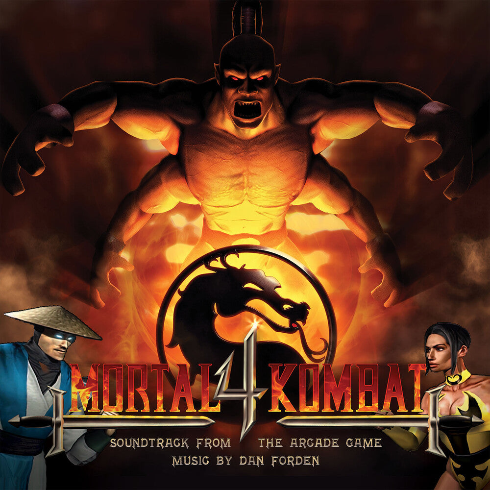 the album cover for Dan Forden  (Colv) (Red) (Ylw) - Mortal Kombat 4 - O.S.T. [Colored Vinyl] (Red) (Ylw)