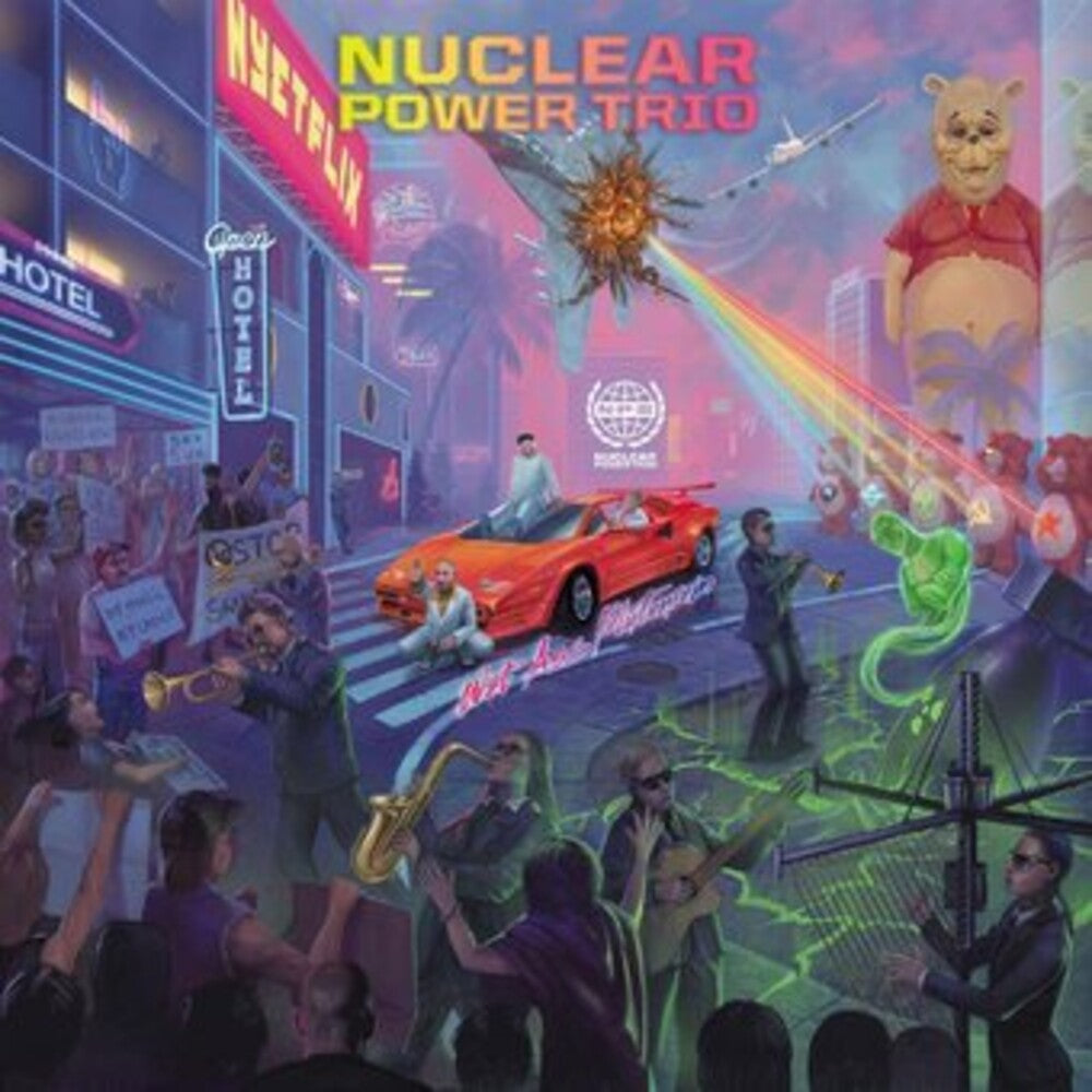 the album cover for Nuclear Power Trio - Wet Ass Plutonium [Clear Vinyl] (Pnk)