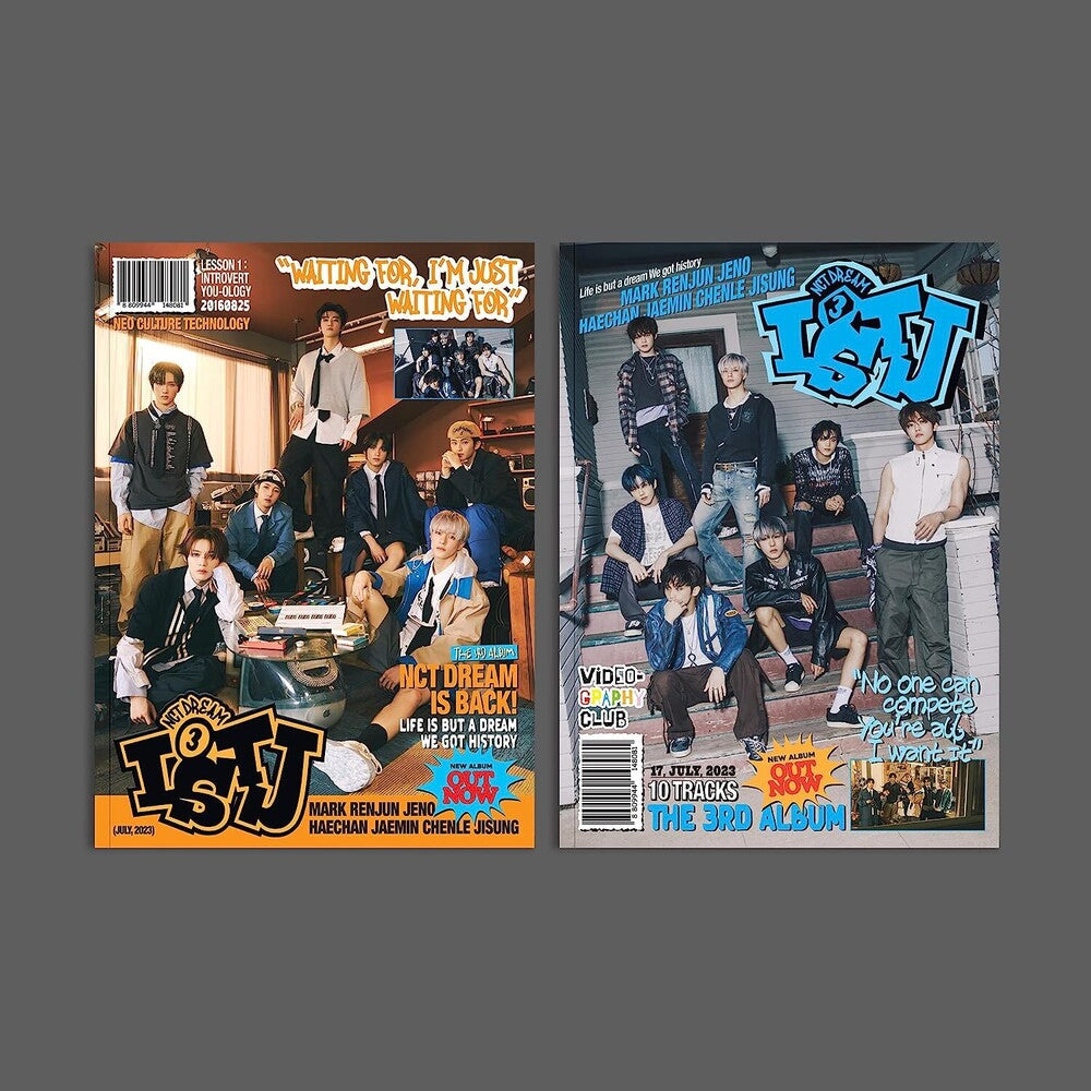 the album cover for NCT Dream - The 3rd Album 'ISTJ' [Photobook ver.]