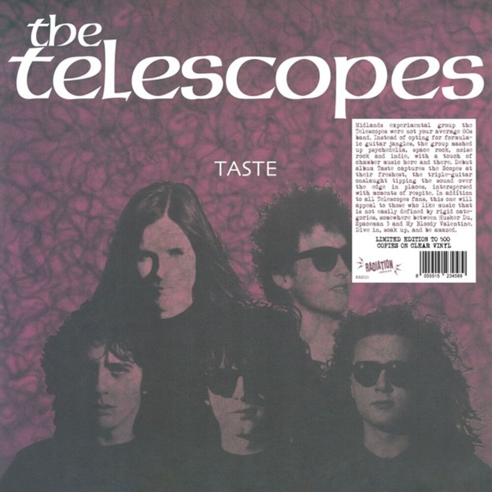 the album cover for Telescopes - Taste [Clear Vinyl] (Uk)