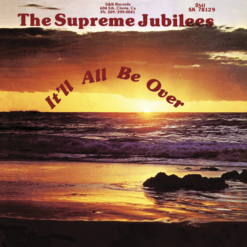 the album cover for Supreme Jubilees - It'll All Be Over - Maroon/Transparent Yellow