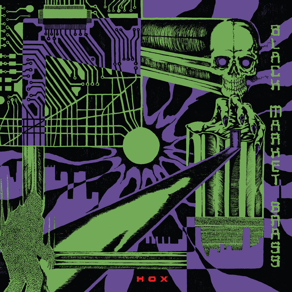 the album cover for Black Market Brass - Hox [Antifreeze Green LP]