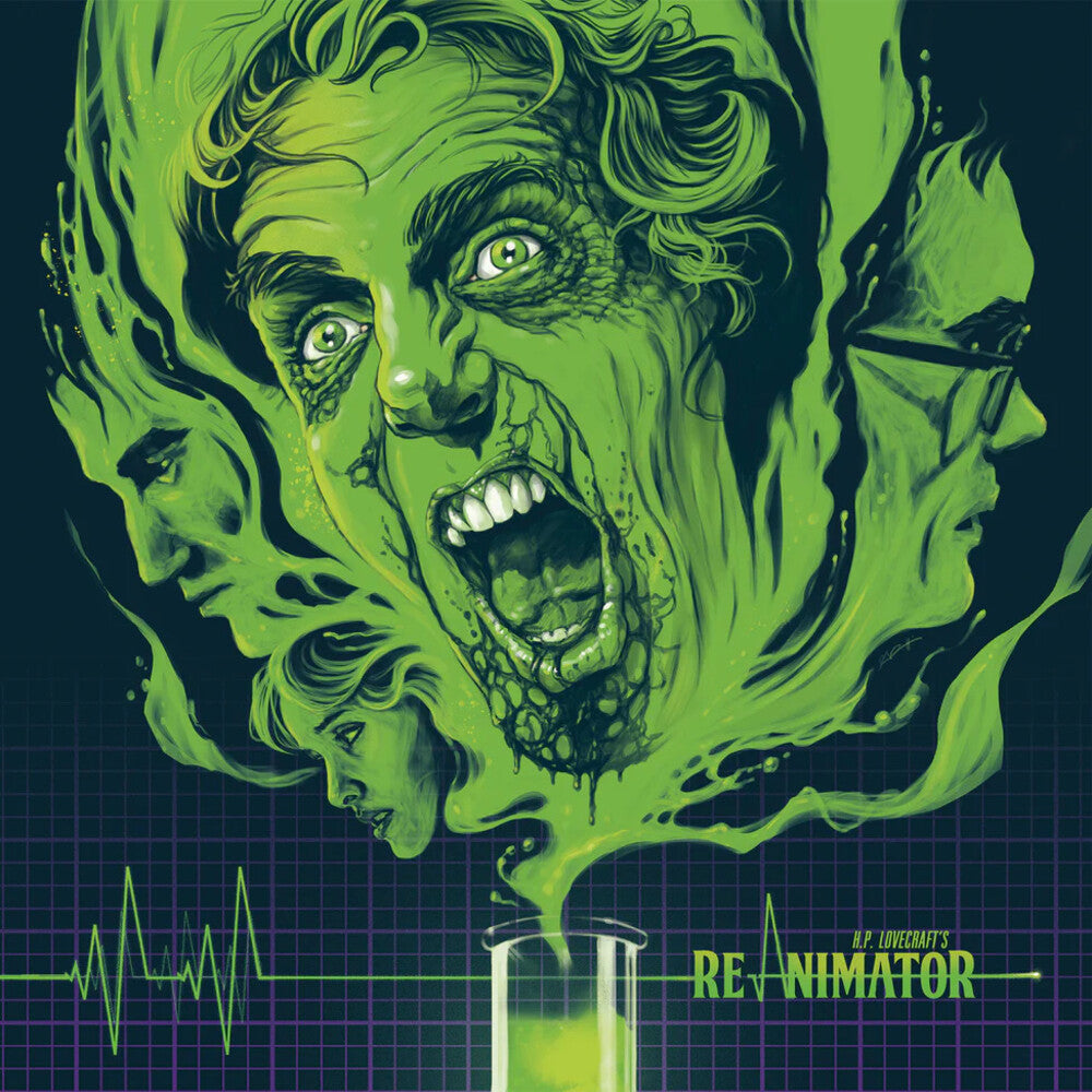 the album cover for Richard Band  (Colv) (Grn) (Ylw) - Re-Animator - O.S.T. [Colored Vinyl] (Grn) (Ylw)