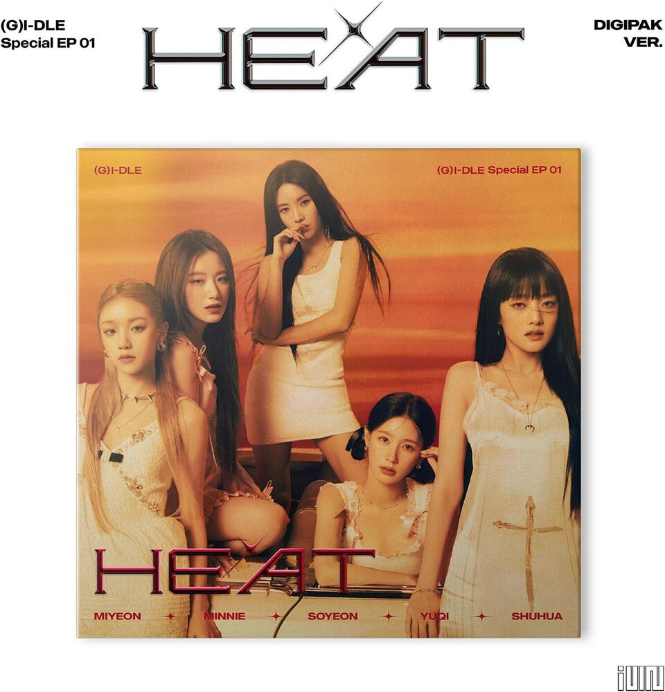 the album cover for i-dle - HEAT [DIGIPAK VER.]