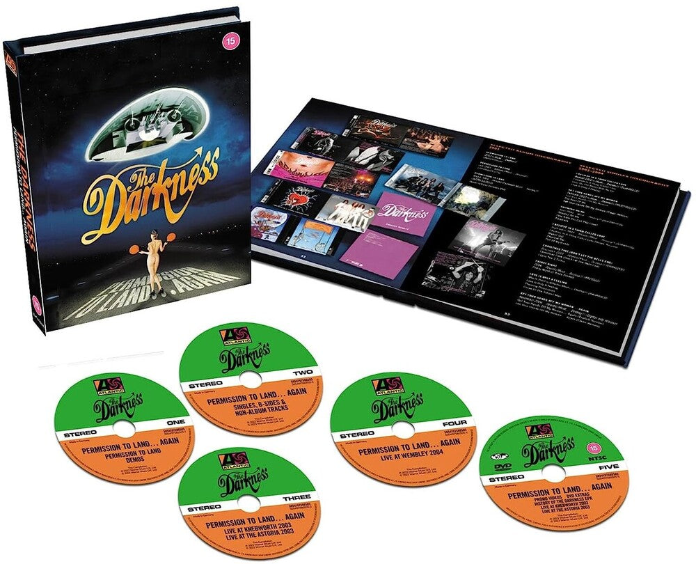 the album cover for The Darkness - Permission To Land... Again (Box) [Deluxe] (Aniv)