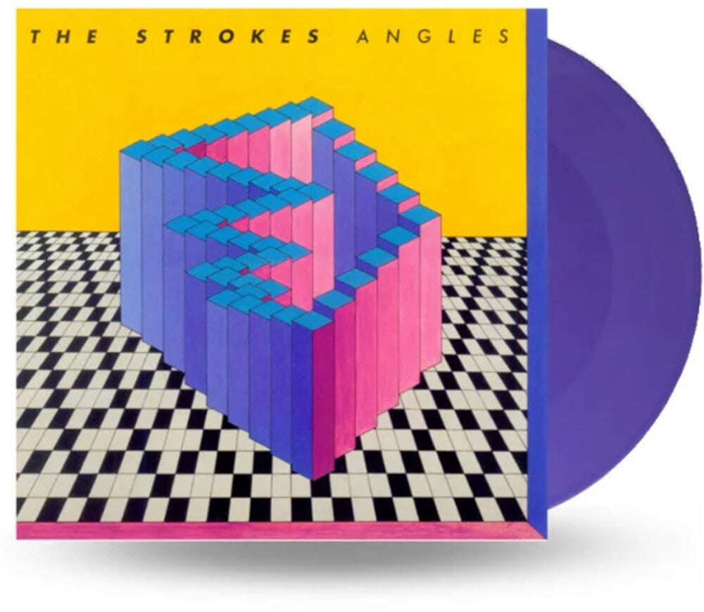 the album cover for Strokes - Angles [Colored Vinyl] (Purp) (Can)