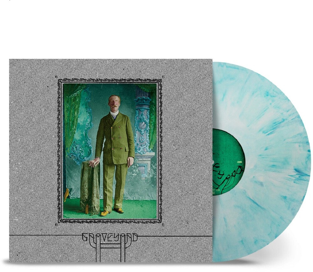 the album cover for Graveyard - 6 - White & Sky Blue Marble (Blue) [Colored Vinyl] (Wht)
