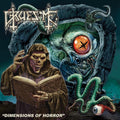 the album cover for Gruesome - Dimensions Of Horror [Clear Vinyl] (Grn)
