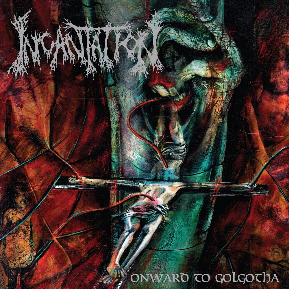 the album cover for Incantation - Onward To Golgotha [Clear Vinyl] (Grn)