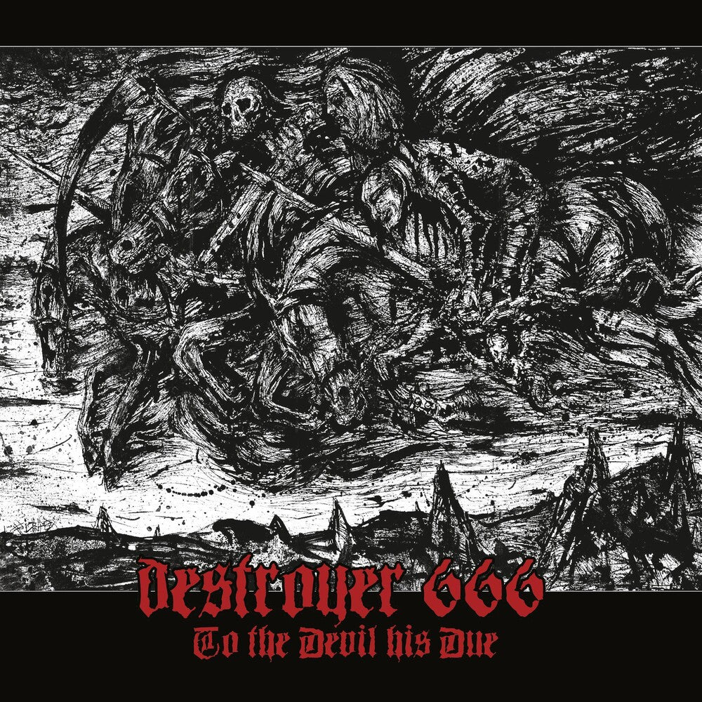 the album cover for Destroyer 666 - To The Devil His Due