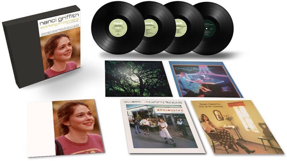 the album cover for Nanci Griffith - Working In Corners [4LP Box Set]