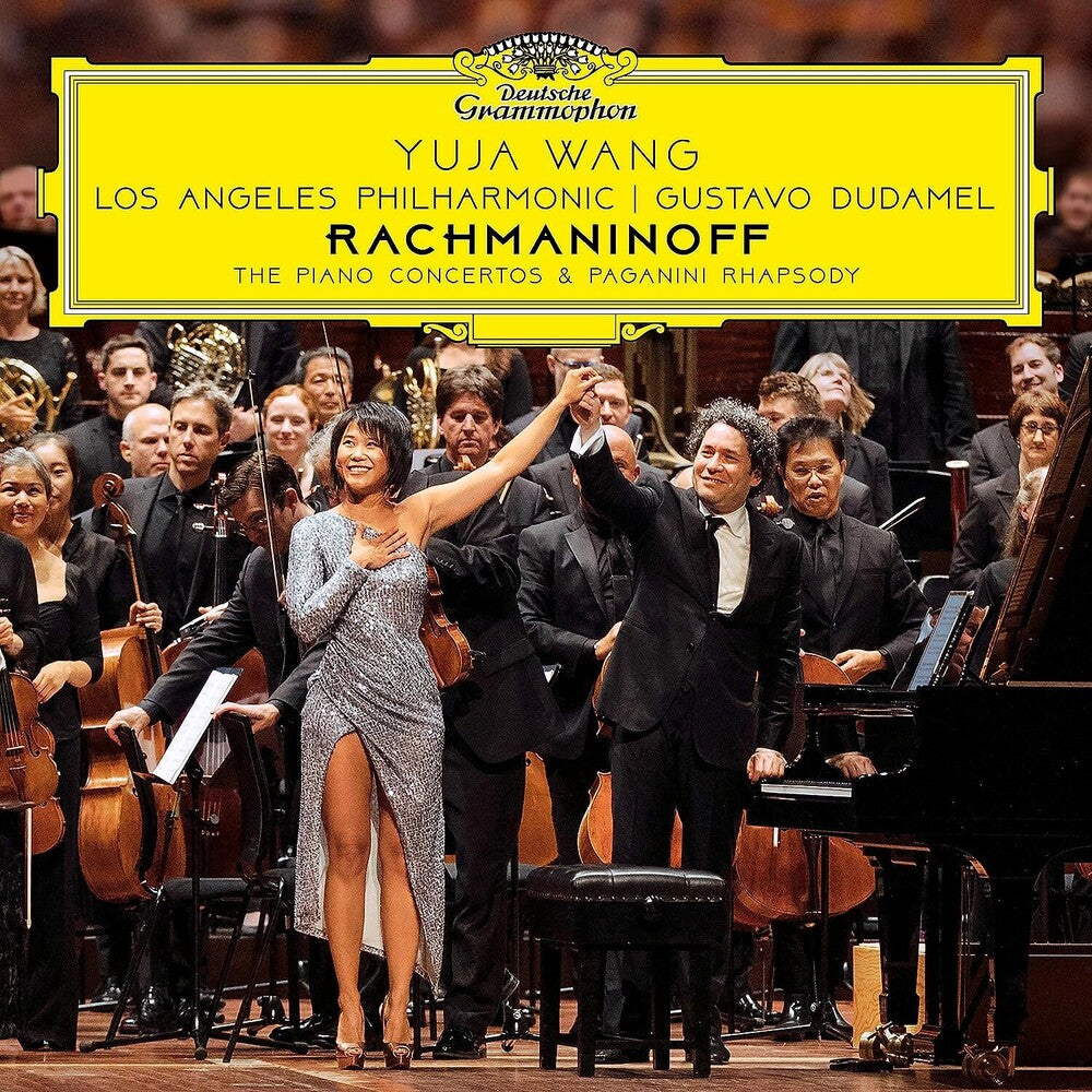 the album cover for Rachmaninoff / Wang / Dudamel / La Philharmonic - Rachmaninoff: Piano Ctos & Rhapsody On A Theme Of