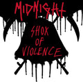 the album cover for Midnight - Shox Of Violence