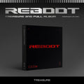 the album cover for Treasure - 2nd Full Album 'reboot' (Post) [With Booklet] (Phot)