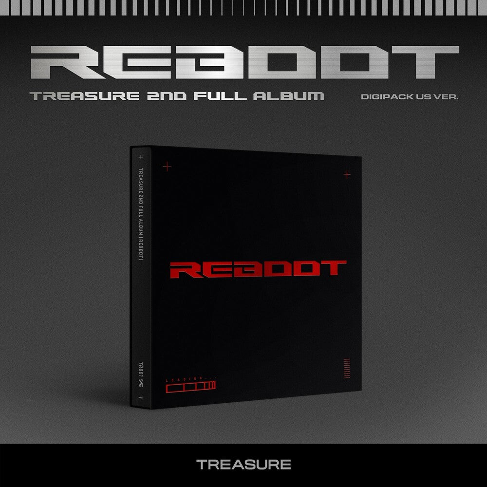 the album cover for Treasure - 2nd Full Album 'reboot' (Post) [With Booklet] (Phot)