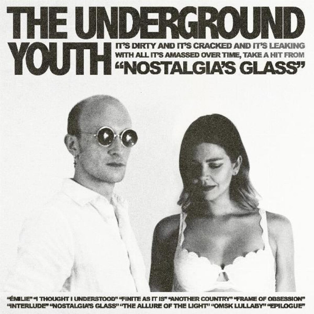 the album cover for Underground Youth - Nostalgia's Glass (Blue) [Clear Vinyl] [180 Gram] [Download Included]