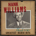 the album cover for Hank Williams - Hank 100: Greatest Radio Hits