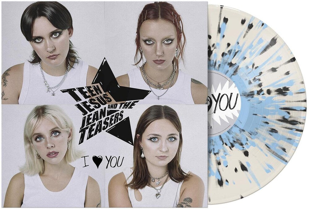 the album cover for Teen Jesus & The Jean Teasers - I Love You (Blk) [Clear Vinyl] (Spla)