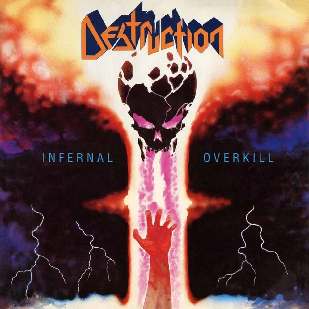 the album cover for Destruction - Infernal Overkill - Golden [Colored Vinyl] (Gol)