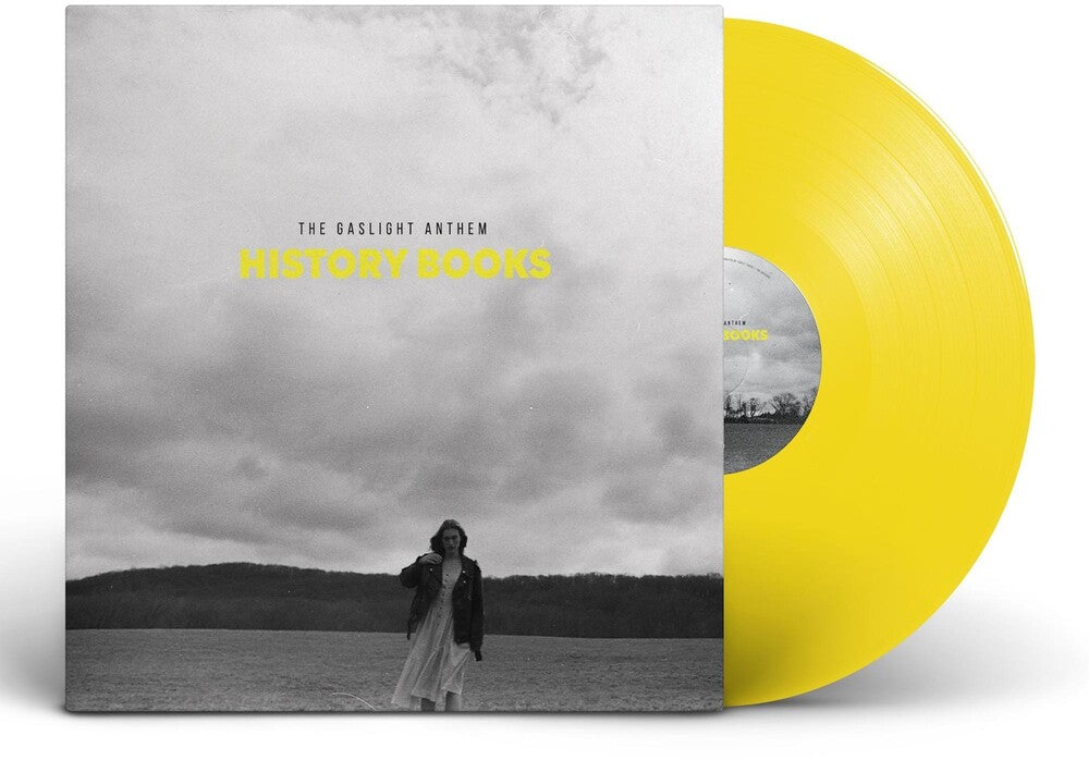 the album cover for The Gaslight Anthem - History Books [Indie Exclusive Limited Edition Canary Yellow LP]