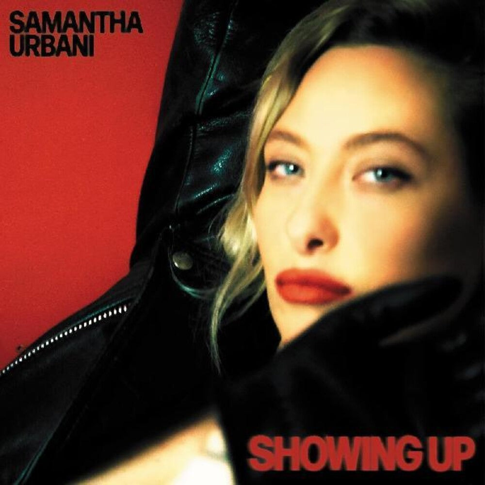 the album cover for Samantha Urbani - Showing Up [Limited Edition Khaki Green LP]