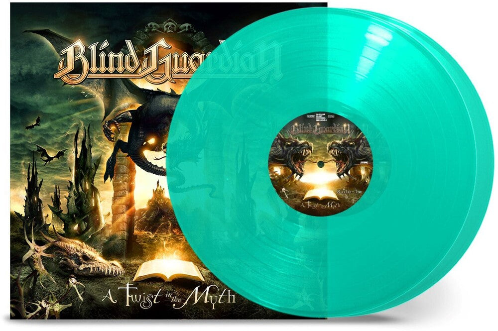 the album cover for Blind Guardian - Twist In The Myth - Mint Green [Colored Vinyl] (Gate) (Grn)