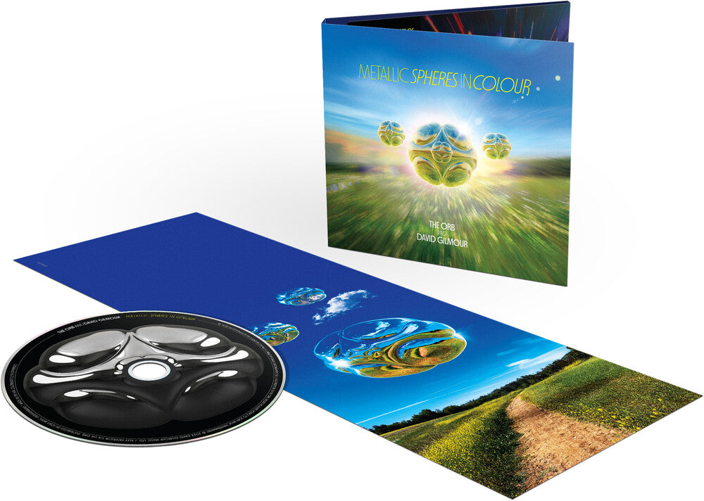 the album cover for The Orb and David Gilmour - Metallic Spheres In Colour