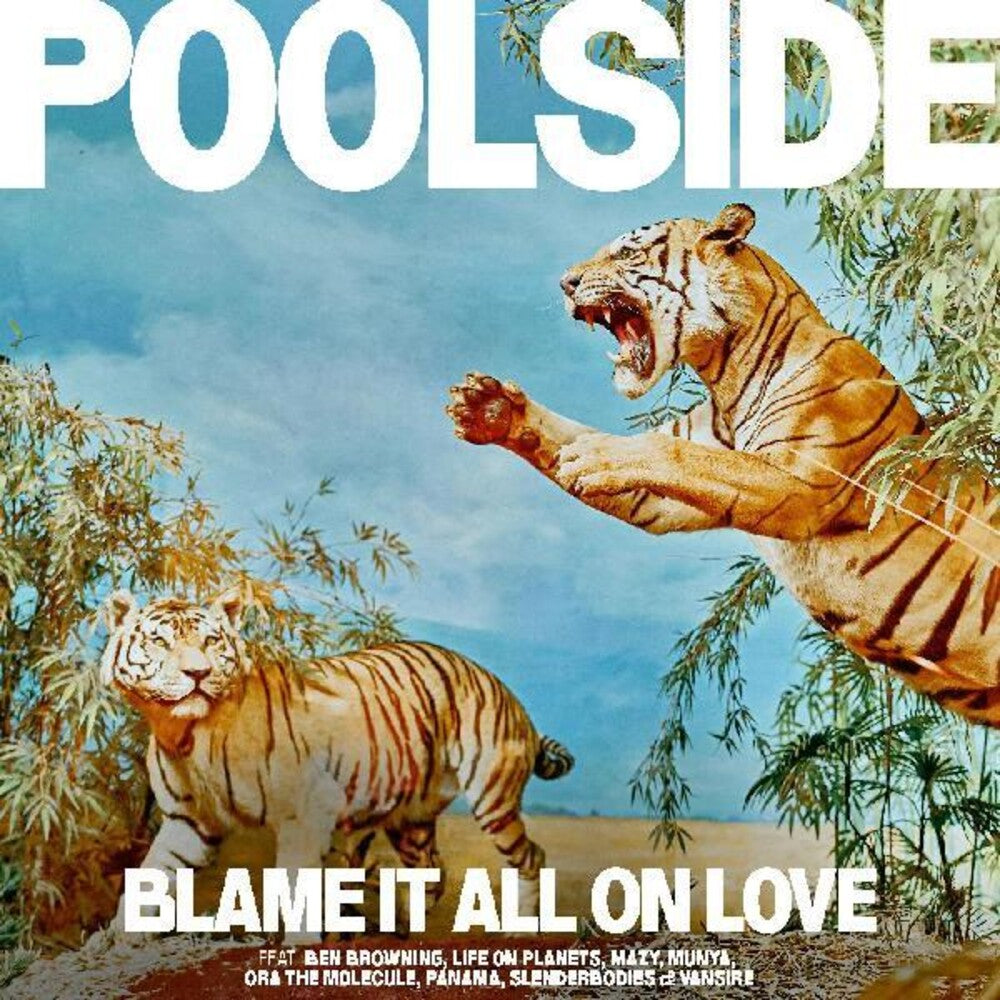 the album cover for Poolside - Blame It All On Love